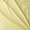 Yellow and White Vertical Stripe Cotton Seersucker #30979 Fabric By The Yard - Wide shot