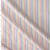 Rainbow and White Stripe Cotton Oxford #30987 Fabric By The Yard