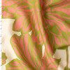 Olive Pink Botanical Overlay Cotton/Silk Lawn #31021 Fabric By The Yard