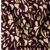 Burgundy Abstract Petals Rayon Charmeuse #31033 Fabric By The Yard