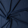 Deep Navy Solid Rayon Voile #31034 Fabric By The Yard - Wide shot