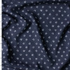 Black Mini Daisy Dot Rayon Challis #31043 Fabric By The Yard
