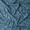 Teal Shadow Floral Rayon Crepe De Chine #31050 Fabric By The Yard - Wide shot