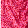 Pink Red Mini Vine Floral Rayon Crepe De Chine #31066 Fabric By The Yard