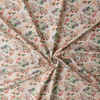 Ornamental Floral on Ivory Lightweight Cotton Sateen #31104 Fabric By The Yard - Wide shot