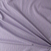 Lilac, Black, and White Vertical Stripe Fine Cotton Shirting #31116 Fabric By The Yard - Wide shot