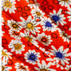 Daisy Floral on Red Orange Cotton/Spandex Jersey from Cotton + Steele #31172 Fabric By The Yard