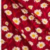 Season and Spice Bountiful Daisies Cherry Stretch Cotton Jersey Knit from Art Gallery Fabrics #31229 Fabric By The Yard