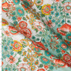 Wild Bloom Aqua Floral Cotton Poplin from Art Gallery Fabrics #31264 Fabric By The Yard