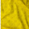 Bright Yellow Floral Cotton Eyelet #31285 Fabric By The Yard