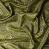 Metallic Lime and Gold Swirl Metallic Brocade #31291 Fabric By The Yard - Wide shot