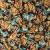 Baroque Blooms Plum Featherweight Silk Twill #31335 Fabric By The Yard - Wide shot