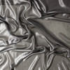 Silver on Black Metallic Silk Chiffon #31343 Fabric By The Yard - Wide shot