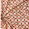 Rust on Ivory Geo Cotton Lawn #31381 Fabric By The Yard