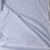 Light Blue and White Plaid Designer Cotton Shirting #31397 Fabric By The Yard - Wide shot