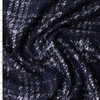 Navy and Silver Plaid Sequined Bouclé #31443 Fabric By The Yard