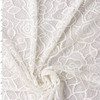 Warm White Whimsy Rose Stretch Lace #31446 Fabric By The Yard
