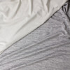 Heather Grey and White Reversible Double Jersey Knit #31469 Fabric By The Yard - Wide shot