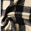 Black and Ivory Buffalo Check Twill Weave Heavy Wool/Poly Tweed #31532 Fabric By The Yard