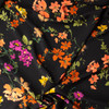 Blackground Meadow Floral Cotton/Silk Lawn #31546 Fabric By The Yard - Wide shot