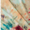 Red, Ivory, and Mint Tie dye Tri-blend French Terry #31633 Fabric By The Yard