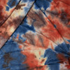 Red, Slate, and Ivory Tie Dye Tri-blend French Terry #31636 Fabric By The Yard - Wide shot