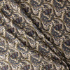 Paisley Floral on Tan Japanese Pinwale Corduroy from Hokkoh #31738 Fabric By The Yard - Wide shot