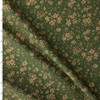 Mocha on Hunter Floral Vines Japanese Pinwale Corduroy from Hokkoh #31752 Fabric By The Yard