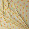 Sunny Blossom Vertical Stripe Italian Designer Cotton Double Gauze #31772 Fabric By The Yard - Wide shot