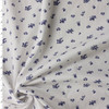 Navy Cottage Mini Floral on White Italian Designer Cotton Poplin #31793 Fabric By The Yard