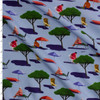 Poolside People Watching Italian Designer Rayon Challis #31806 Fabric By The Yard