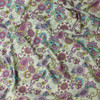 Mint Blossom Paisley Rayon Challis #31810 Fabric By The Yard - Wide shot