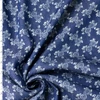 Indigo Cottage Floral Italian Designer Lightweight Denim #31836 Fabric By The Yard