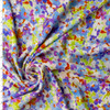 Meadow Brook Small Watercolor Floral Linen Look Rayon #32040 Fabric By The Yard