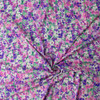 Lilac Fields Small Watercolor Floral Linen Look Rayon #32041 Fabric By The Yard - Wide shot