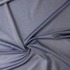 Blue and Tan Horizontal Stripe Designer Cupro Lining #32052 Fabric By The Yard - Wide shot