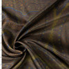 Olive and Navy Paisley Print Designer Cupro Lining #32054 Fabric By The Yard