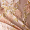 Blush and Gold Blooms Designer Brocade #32055 Fabric By The Yard - Wide shot