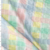 Pastel Plaid Cotton/Poly Seersucker #32086 Fabric By The Yard