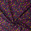 Midnight Ikat Petals Stretch Cotton Jersey Knit #32088 Fabric By The Yard - Wide shot