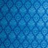 Full Bloom Blue Lulu Cotton Woven from FIGO #32115 Fabric By The Yard - Wide shot