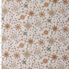 Cozy Cubs Cream Snowflakes Cotton Woven from FIGO #32138 Fabric By The Yard