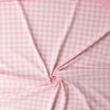 Pink and White Gingham Nylon/Spandex Double Knit from ‘Frankies Bikinis' #32179 Fabric By The Yard - Wide shot