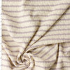 Lilac on Offwhite Horizontal Stripe Stretch Pucker Knit #32187 Fabric By The Yard