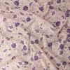 Dusty Plum and Lavender Boho Floral on Ivory Cotton Voile #32299 Fabric By The Yard - Wide shot