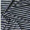 Striped Alike Blue Stretch Cotton Jersey Knit from Art Gallery Fabrics #32304 Fabric By The Yard