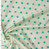 Spotted Bubbles Turquoise Stretch Cotton Jersey Knit from Art Gallery Fabrics #32307 Fabric By The Yard