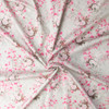 Pink Blossom Branches on Silver Shirtweight Cotton Sateen #32322 Fabric By The Yard - Wide shot