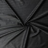 Gunmetal Multi Stripe Designer Cupro Lining #32347 Fabric By The Yard - Wide shot