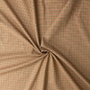 Camel and Orange Windowpane Plaid  Fine Brushed Cotton #32363 Fabric By The Yard - Wide shot